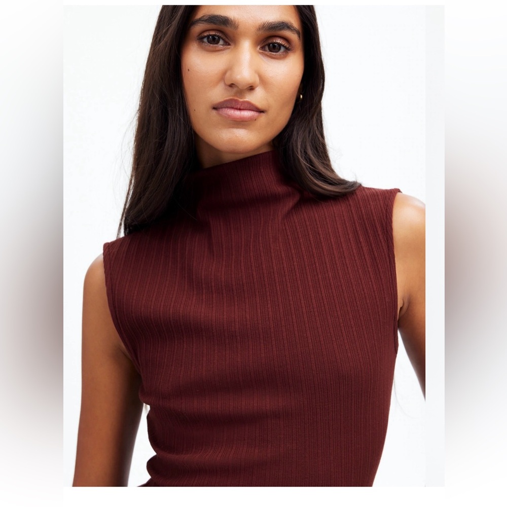 Madewell ribbed mockneck tank